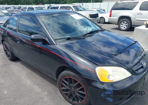 2001 Honda Civic Lx z USA, uszkodzony, nr VIN 1HGEM22501L028459